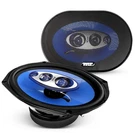 Pyle 6X9" 400W 4-WAY Car Coaxial Audio Speakers 130W Rms Blue PL6984BL. Fixed Price $59.99.