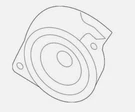 New Ford Rear Speaker Oem GB5Z-18808-A. Fixed Price $49.99.