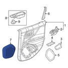 For Jeep Renegade 2015-2023 5XA51LXHAA Rear Left Speaker Cover. Fixed Price $94.63.