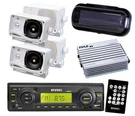 200W Enrock Motorcycle Radio Usb Aux 4X 3.5" Box Speakers W/amp Cover Remote Kit. Fixed Price $180.49.