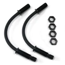 Black Braided Steel Door Loom Pair 12V Wiring Power Window 1/2 Inch. Fixed Price $44.50.