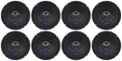 (8) Rockville RXM64 6.5" 1200W Ohm Mid-range Drivers Car Speakers, Bass. Fixed Price $204.60.