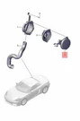 Genuine Porsche 718 Boxster Cayman Cover For Loudspeaker 982035647A. Fixed Price $22.88.