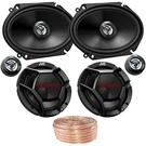 2X Jvc 6X8" 300W 2-WAY Car Audio Speakers, 6.75" Component (pair) W/wire. Fixed Price $159.00.
