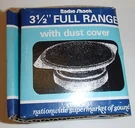 Radio Shack 3.5" Full Range 40-1333 Watts Stereo Speaker With Dust Cover. Fixed Price $14.99.