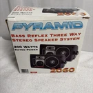Pyramid Phase Iii 3-WAY Bass Reflex Car Speakers 2060. Fixed Price $25.00.