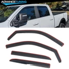For 09-18 Dodge Ram 1500 & 10-26 2500 3500 Crew Cab In-channel Window Visors. Fixed Price $35.99.