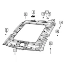 For Ram 1500 2025 6DQ98TX7AB Upper Speaker Cover. Fixed Price $82.21.