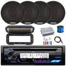 Jvc Marine Bluetooth Receiver, Cover, Amp W/kit, 4X 6.5" Speakers, Wire, Antenna. Fixed Price $371.99.