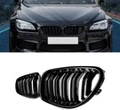 2012-18 Bmw F06 F12 F13 M6 650I 640I Gloss Black Front Kidney Grille. Fixed Price $29.99.