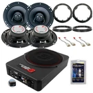 4) 6.5" 300W Front/rear Door Speakers & 12" Subwoofer 2013-UP Ford Vehicles. Fixed Price $531.99.