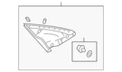Genuine Mazda Door Mirror Trim Ring D651-69-171A. Fixed Price $14.67.