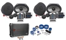 2) Pairs Rockville RV68.2C 6X8/5X7 Component Car SPEAKERS+4-CH Amplifier+amp Kit. Fixed Price $231.85.