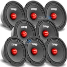 8X 6.5" Midrange Bullet DS18 PRO-GM6B 140W Rms 8-OHM Loudspeakers. Fixed Price $312.10.