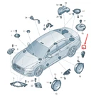 New Audi A6 4A C8 Tweeter Rear Door 4K0035399B Genuine. Fixed Price $248.87.