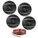 2 Pair Pioneer TS-A1680F 6.5" 4-WAY 350W A-series Coaxial Speakers + Absolute. Fixed Price $199.99.