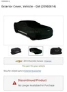 10 11 12 13 15 Chevrolet Chevy Camaro Oem Indoor Car Cover 20960814 Obsolete. Fixed Price $249.00.