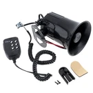 Drisentri Wired Alarm Siren Horn, 100W 12V 6 Sound Car Truck Speaker Black. Fixed Price $26.99.