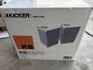 Kicker Kb 6000B Weatherproof Loud Speakers 150W - White. Fixed Price $85.00.