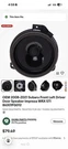 Oem Subaru Left & Right Front Speakers. Impreza Wrx Sti. Fixed Price $150.00.