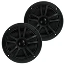 Boss Audio MR6B 6.5" 180W Dual Cone Marine Full Range Speakers, Black, Pair. Fixed Price $44.99.
