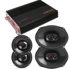 Jbl STAGE3 6.5" 9637F 6X9" & TRAX4.1600D 4CH Car Speaker Amplifier. Fixed Price $241.99.