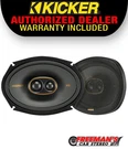 Kicker 51KSC69304 Series 6X9 Inch Triaxial Way Coaxial Speakers 150W Rms. Fixed Price $161.96.