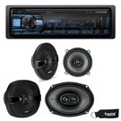 Alpine UTE-73BT Receiver No Cd Kicker 44KSS504 5.25" 44KSC69304 6X9" Speakers. Fixed Price $329.00.