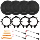 4X Blaupunkt BPS-XS650 6.5" 70W 3-WAY Slim Design Speakers + Adapters (99 06). Fixed Price $149.49.