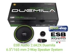Esb Audio 2.6K2X Duemila 6.5" (165 Mm); 2-WAY Speaker Kit; 120W Rms. Fixed Price $219.00.