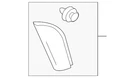 Genuine Mazda Door Mirror Trim Ring D651-69-171A. Fixed Price $16.30.