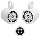 Mb Quart GMR1.5S2W Marine Gauge Bluetooth RECEIVER+(2) White 6.5" Tower Speakers. Fixed Price $199.95.