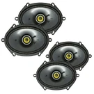 4) Kicker 43CSC684 Series 6X8" 2-WAY Coaxial Car Audio Speakers. Fixed Price $159.92.
