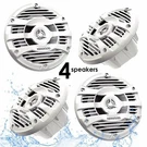 4 Kenwood KFC-1653MRW 6.5" 6-1/2" Inch 2-WAY Marine Boat Radio Speaker Pairs. Fixed Price $249.00.
