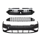 Front Bumper Cover+upper Lower Grill Not Fold For 2019-2021 Volkswagen Jetta 3PC. Fixed Price $278.00.