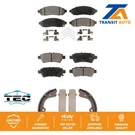 Front Rear Ceramic Brake Pads And Parking Shoes Kit For Nissan Pathfinder Xterra. Fixed Price $87.23.