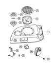 Genuine Mopar Rear Speaker 56038566AE. Fixed Price $58.13.