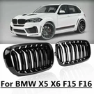 Gloss Black Dual Line Front Kidney Grille For 2014-2018 Bmw X5 F15 X6 F16. Fixed Price $33.99.