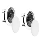 Pyle PDIC61RD 200W 6.5'' Round Flush Mount In-wall/ceiling Home Speakers, Pack. Fixed Price $37.99.