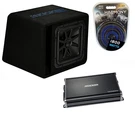 Kicker 44VL7S122 12" 1500 Solo- Baric Loaded Dual Sub Box W/CX1200.1 Amp Kit. Fixed Price $589.95.