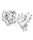 Genuine Mopar Tweeter Bezel 1EC04XDVAA. Fixed Price $19.95.