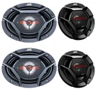 2X Jvc CS-DR621 6.5" 300W Max 2-WAY Speakers, 6X9" 500W 3-WAY. Fixed Price $129.99.