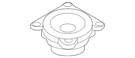 Genuine Mitsubishi Inst Panel Speaker 28153W000P. Fixed Price $103.82.