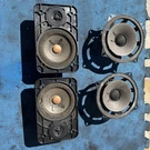 Porsche Blaupunkt Speakers 96464550500 And Rear Shelf 91164541900 For Parts. Fixed Price $80.00.