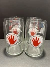 Set Of 4 Left Hand Brewing Company Colorado Beer Can Cocktail Drinking Glass. Fixed Price $25.99.