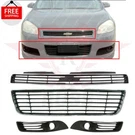 New Front Upper Lower Grille + Fog Light Bezel Fits 2006-2011 Chevrolet Impala. Fixed Price $160.57.
