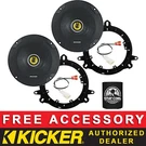 Kicker CSC654 6.5" Oem Speaker Replacement Full Kit For Subaru Legacy 2015-2020. Fixed Price $101.67.