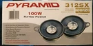 Pyramid 100 Watt Duel Cone Car Stereo Speakers 312 Sx 3.5". Fixed Price $26.39.
