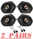Infinity Kappa 86CFX 6X8" 300W Front/rear Speakers Kit 1999-2014 Ford F-150. Fixed Price $295.99.