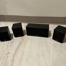Jvc Satellite Speakers, Surround Sound 100W, 8 Ohm, Black, Wired. Fixed Price $65.00.